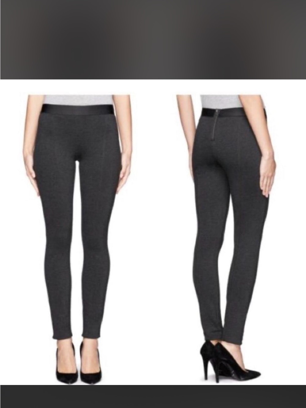 J.Crew Pixie Legging Pants Slim Ponte Leggings - Charcoal Gray 0